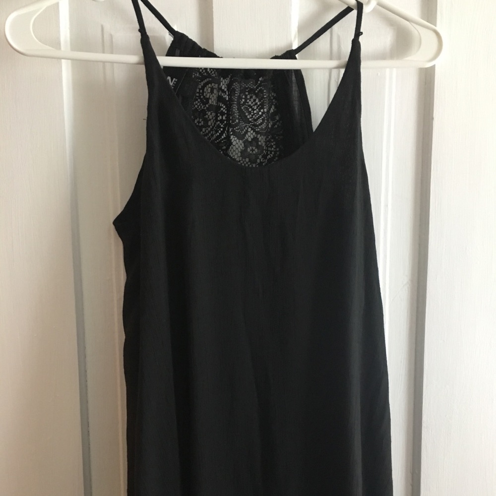 Black tank top